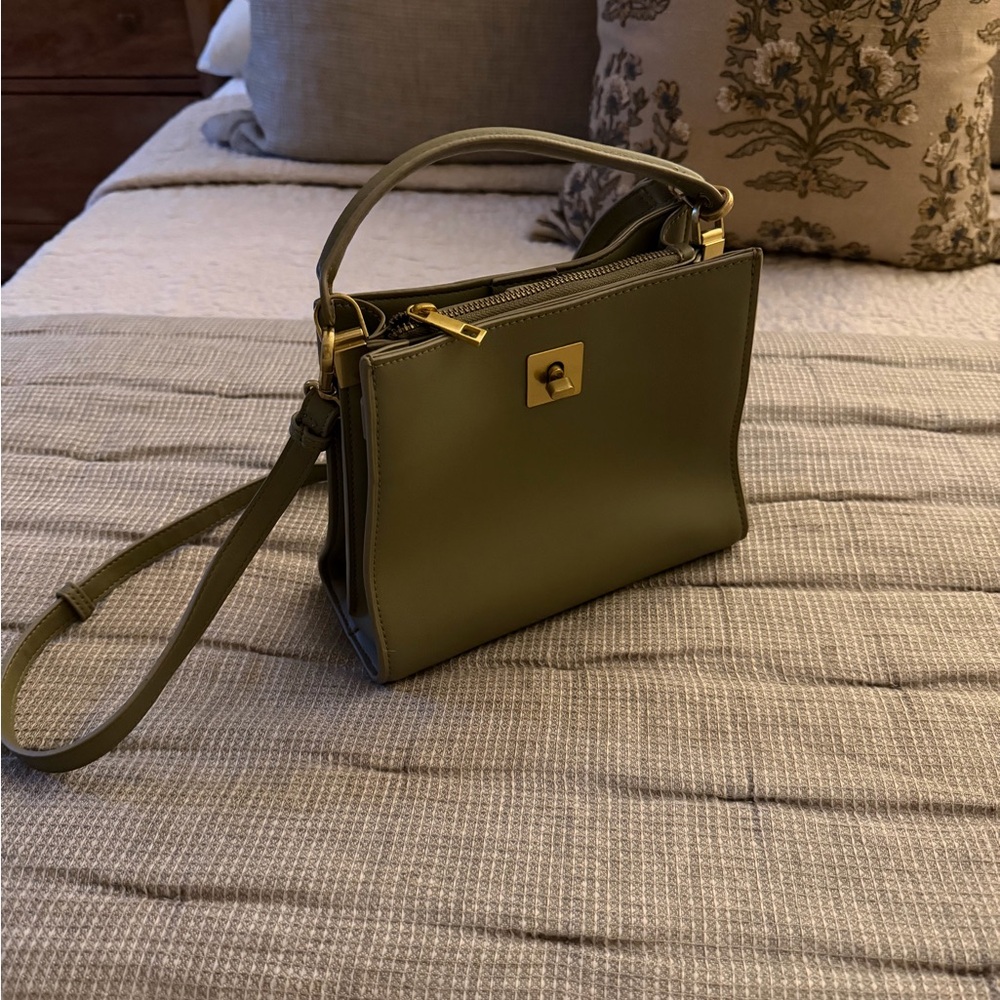 Zara Olive Green Handbag